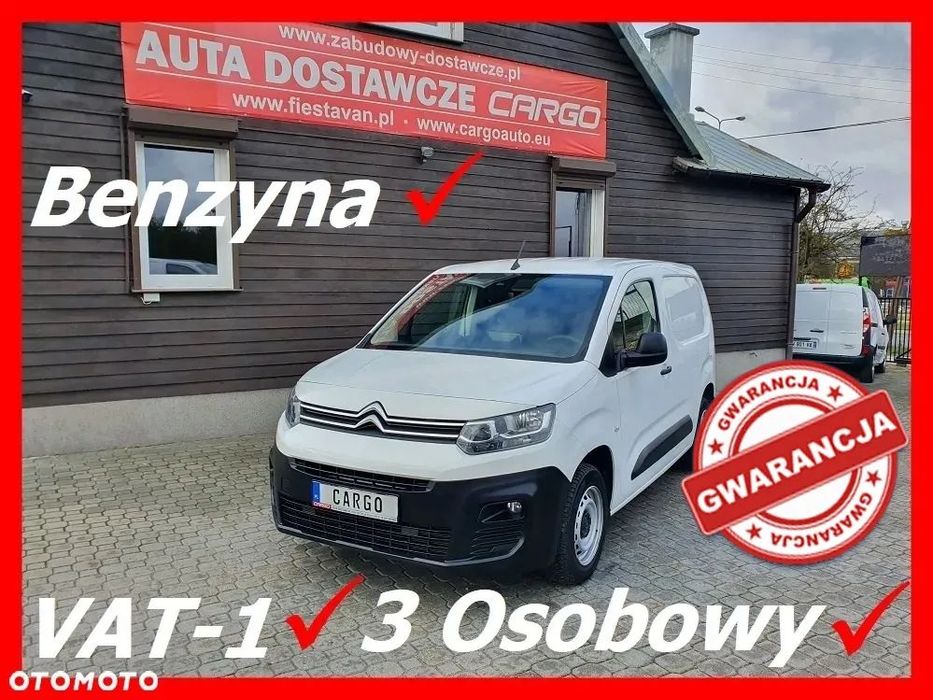 Citroën Berlingo  L1H1  BENZYNA 110KM Klima VAT-1 3Osobowy Tempomat GPS/