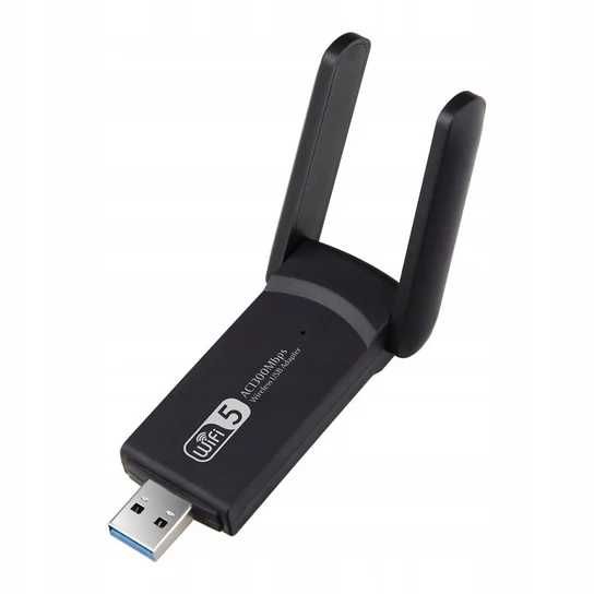 Karta sieciowa Wi-Fi 5 oraz WiFi 2.4 na USB 3.0 1300 Mbps