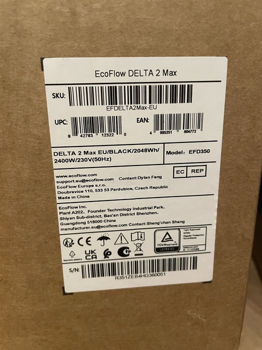 Зарядна станція EcoFlow DELTA 2 Max 2048 Вт·год НОВІ ЄВРОПА ГАРАНТІЯ