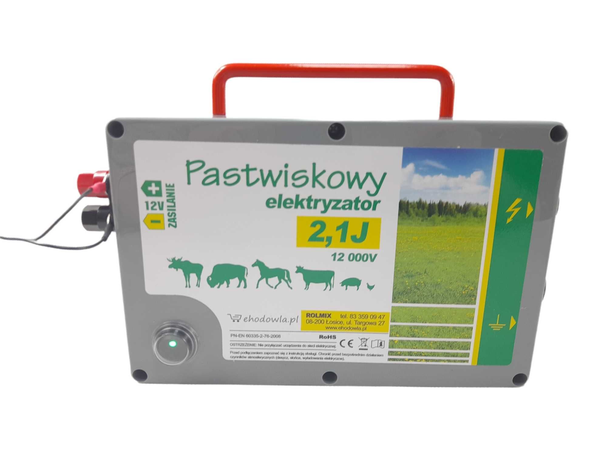 Elektryzator Pastwiskowy 2,1J pastuch elektryczny NOWOŚĆ