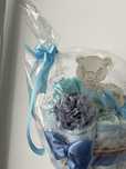 Tort z pampersów prezent dla dziecka baby shower