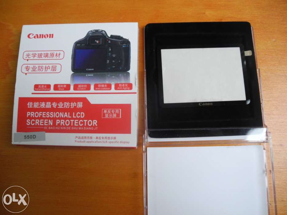 Glass camera lcd screen protector for canon eos 550d