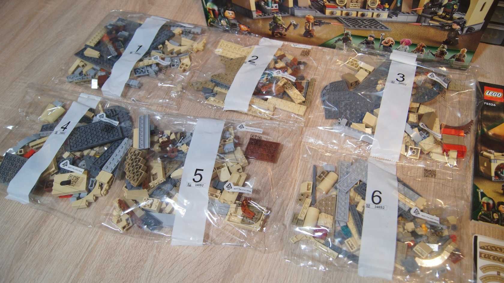 Lego Star Wars 75326 Boba Fett's Throne Room BRAK FIGUREK NOWY