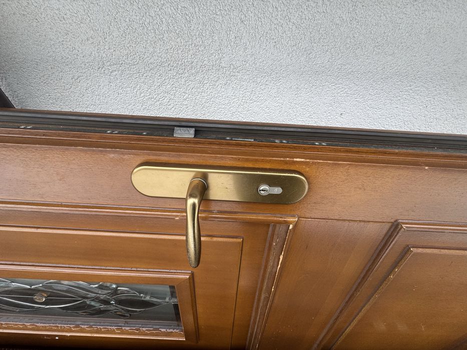 Drzwi mahoniowe duże zewnętrzne