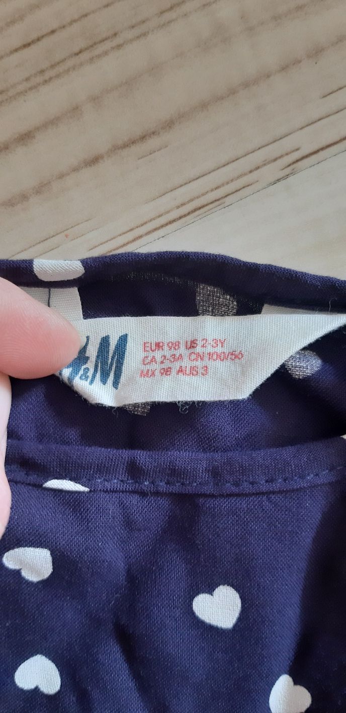 Kombinezon letni serduszka h&m rozm 98 2-3 lata