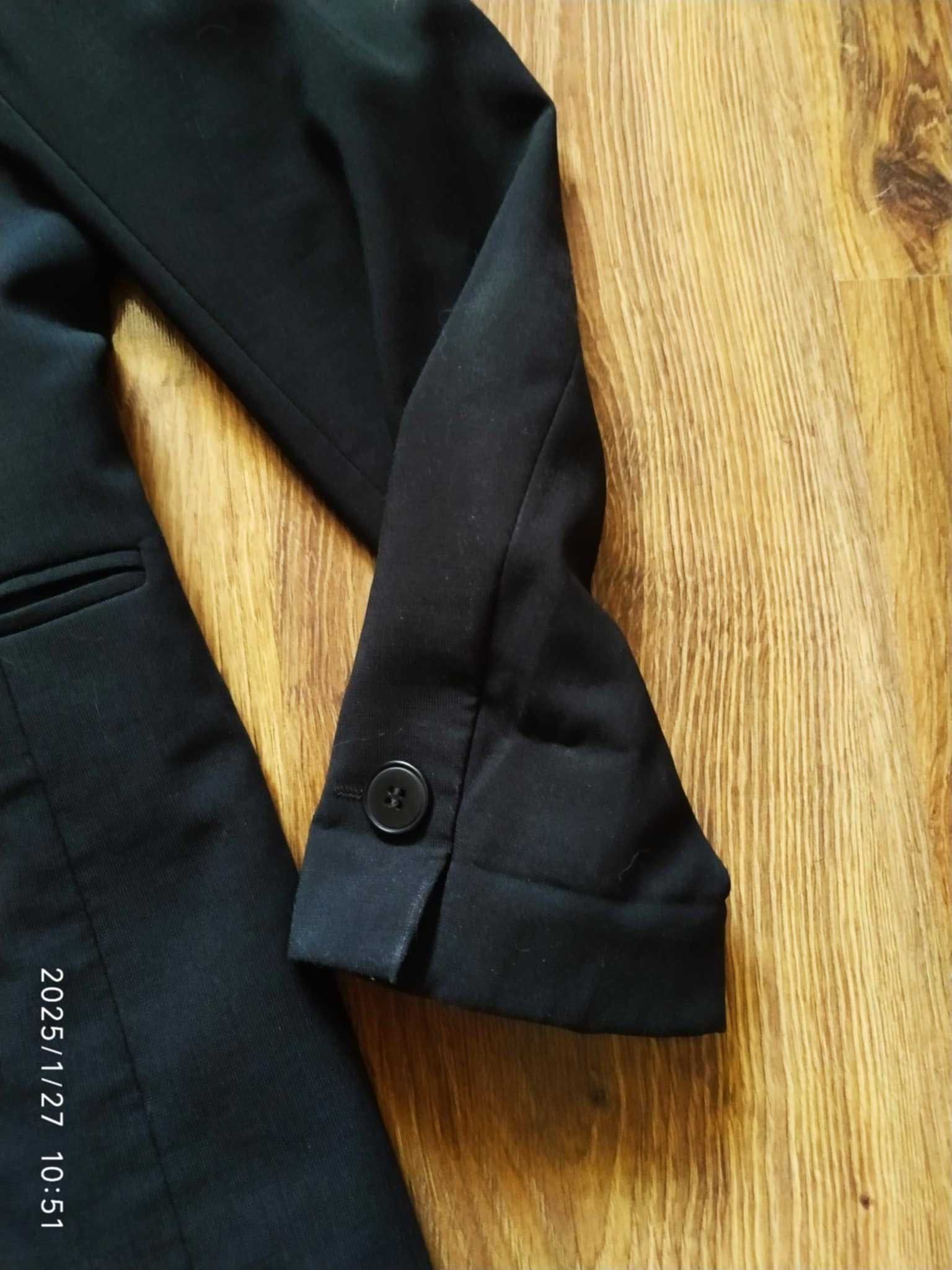 Czarna marynarka żakiet Marks&Spencer 12 40 L