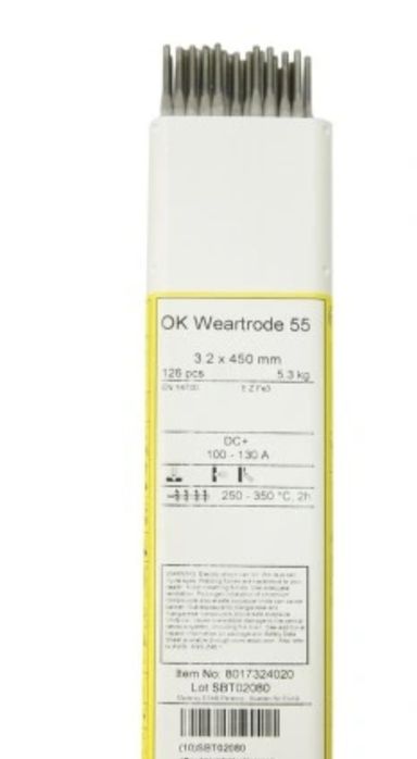ESAB Elektroda do napawania części maszyn 3.25 mm  5,2 kg Weartrode 55