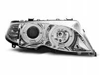 LAMPY REFLEKTORY BMW E46 01-05 ANGEL EYES CHROME