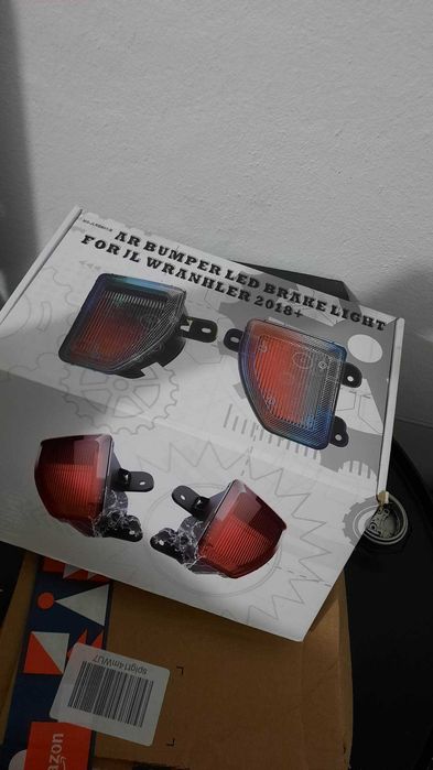 Farolins traseiros clear LED Jeep Wrangler