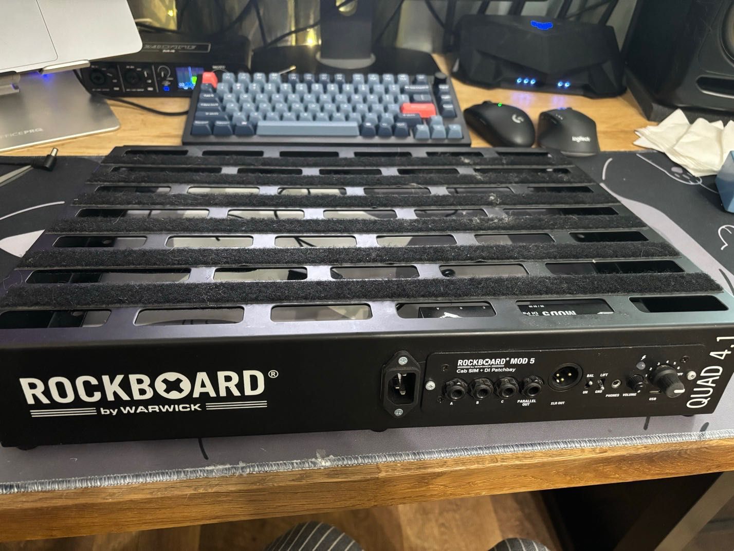 Педалборд RockBoard Quad 4.1 с Cab SIM + DI Patchbay