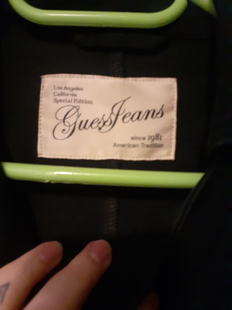 Ramoneska guess jeans granat tanio