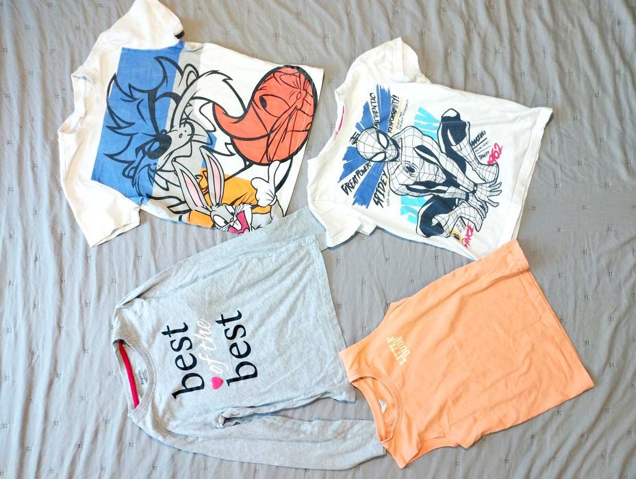 Mega paka ubrań dla chłopca 122 Minionki