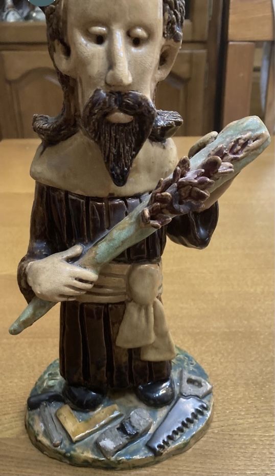 S.José em terracota assinado
