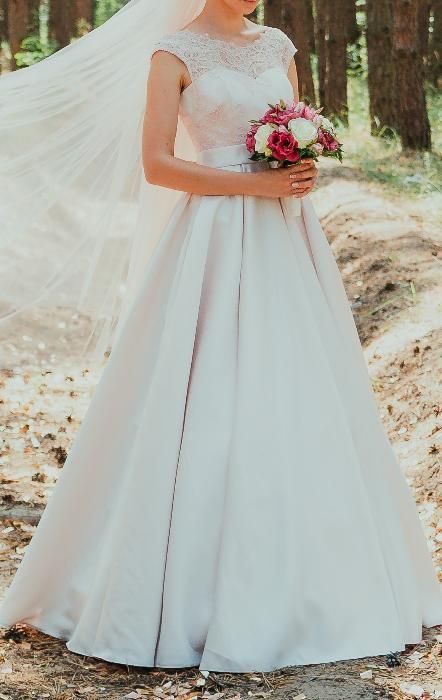 Продам пудровое свадебное платье