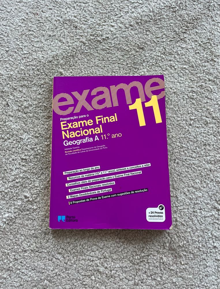 livro preparação exame geografia a 11° ano