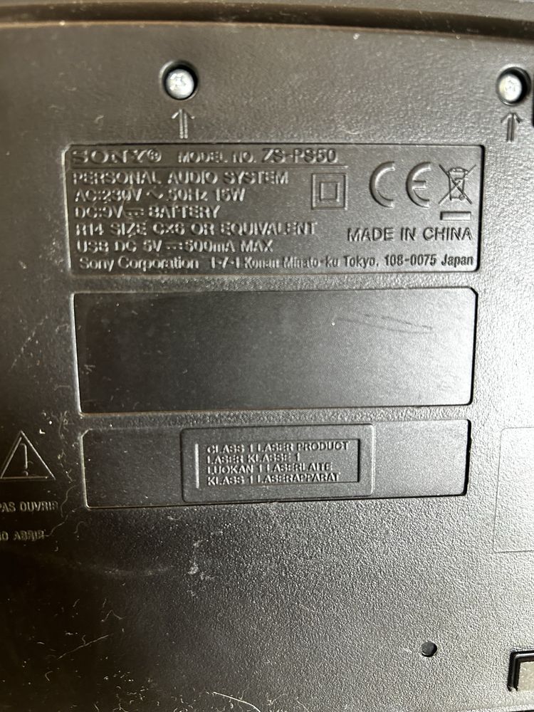 Radioodtwarzacz SONY ZSPS50 radio cd usb