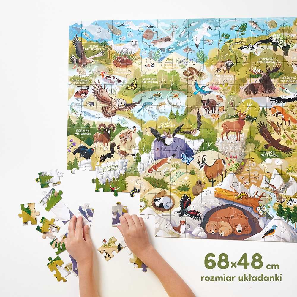 CZUCZU DZIKIE PUZZLE parki narodowe 200 elementów CZU CZU