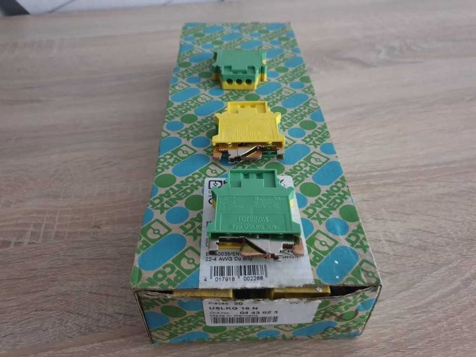 Złączka szynowa 50szt. Phoenix Contact USLKG 16 N PE 16mm2 WAGO ZUG