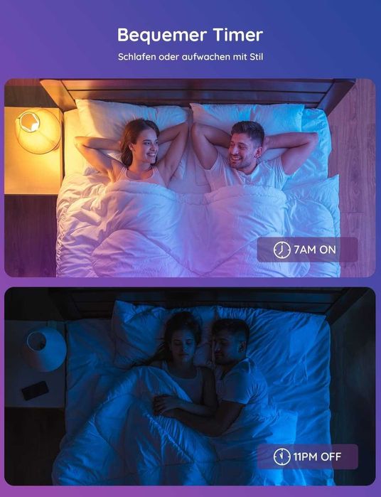 Govee zestaw 2 × inteligentna żarówka E27 RGBWW Wi-Fi 9 W / 800 lm
