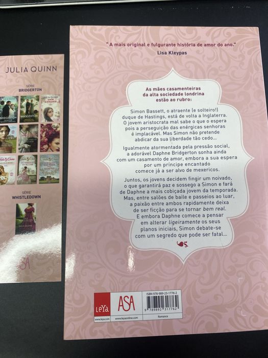 Livro “Crónicas de paixões e caprichos” de Julia Quinn