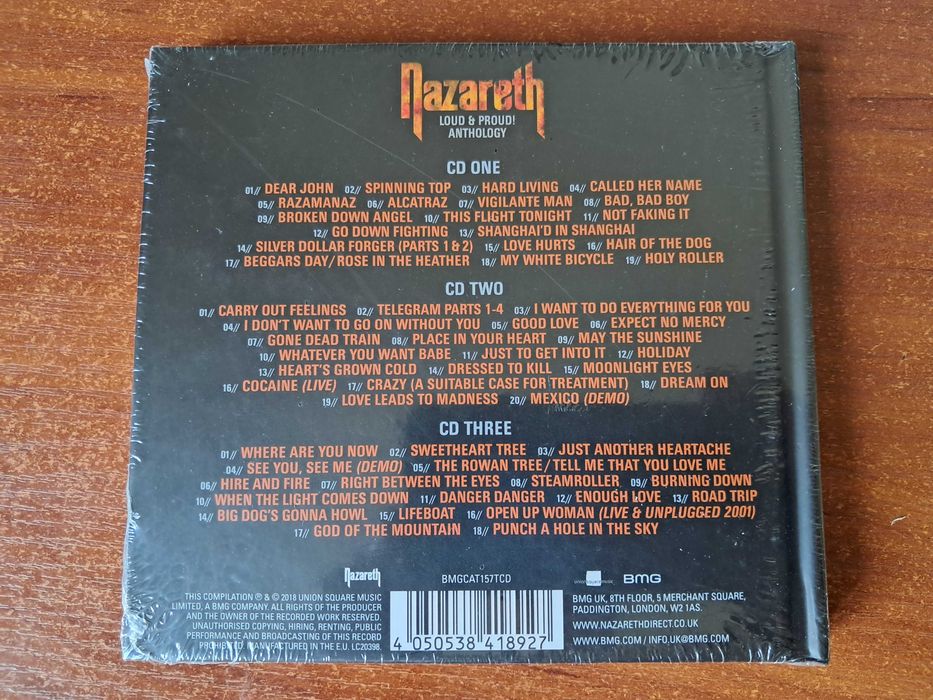 CD audio Nazareth - Greatest Hits (3 CD, SEALED)
