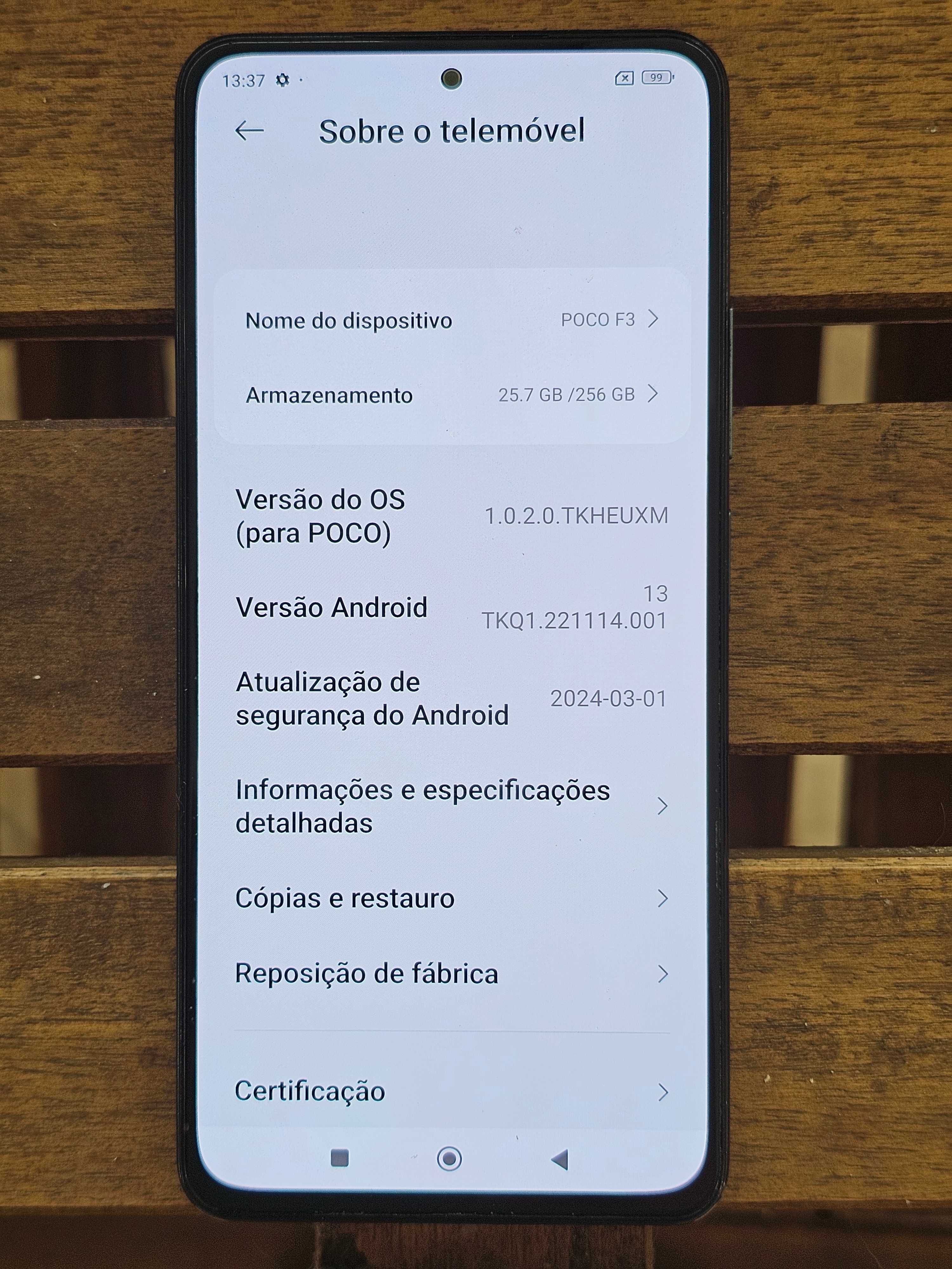 Poco F3 256GB, 8GB RAM, Octa-Core Max 3,2Ghz, 5G