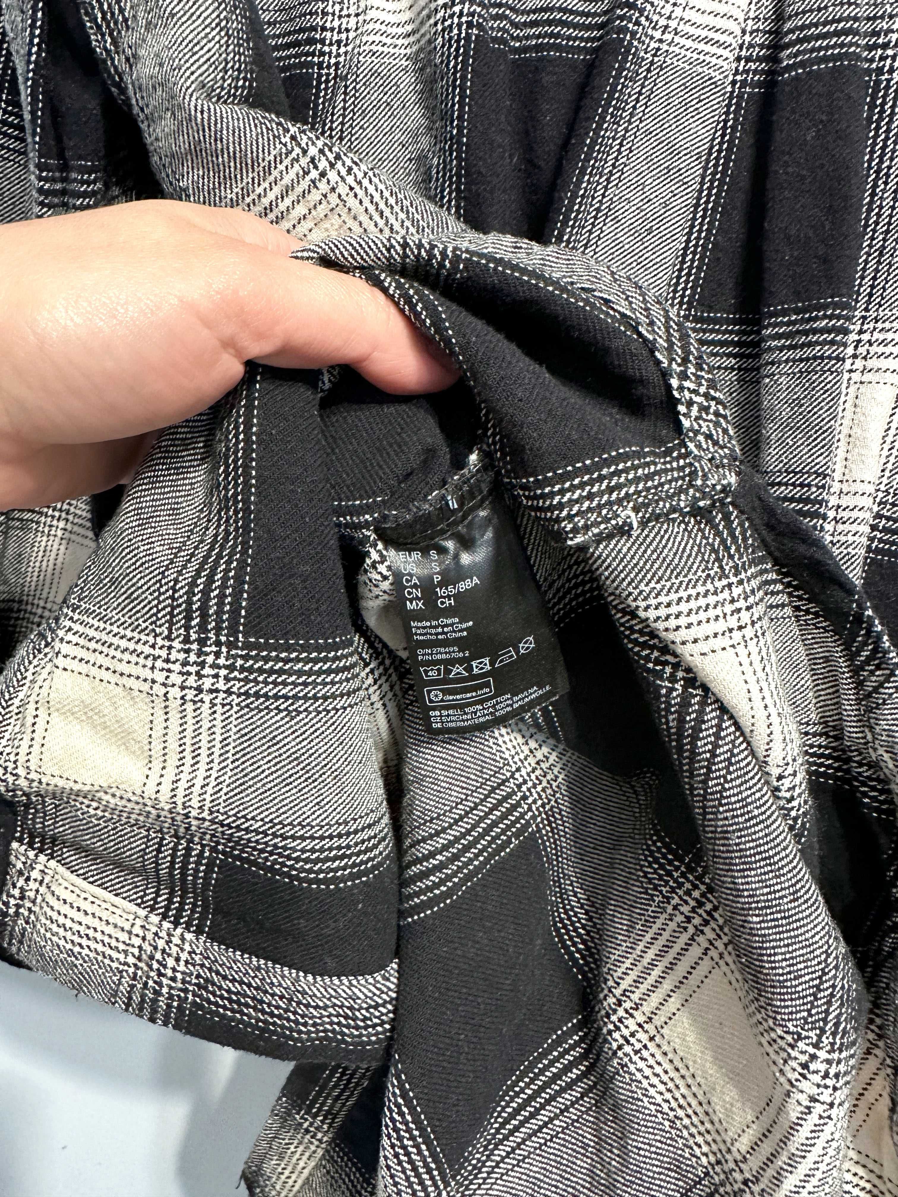 Куртка, рубашка в клетку H&M размер S