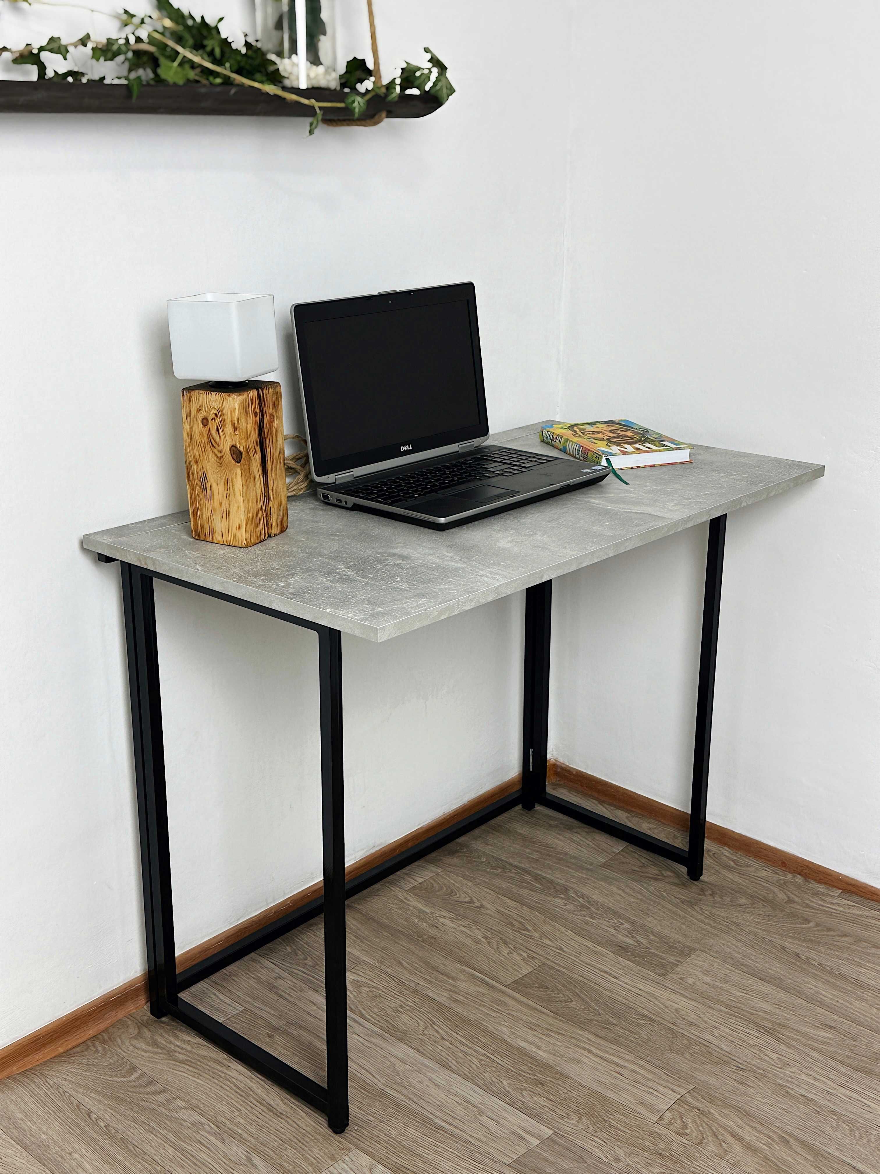 Письмовий стіл в стилі лофт, зручний, вузький столик, компактний стіл