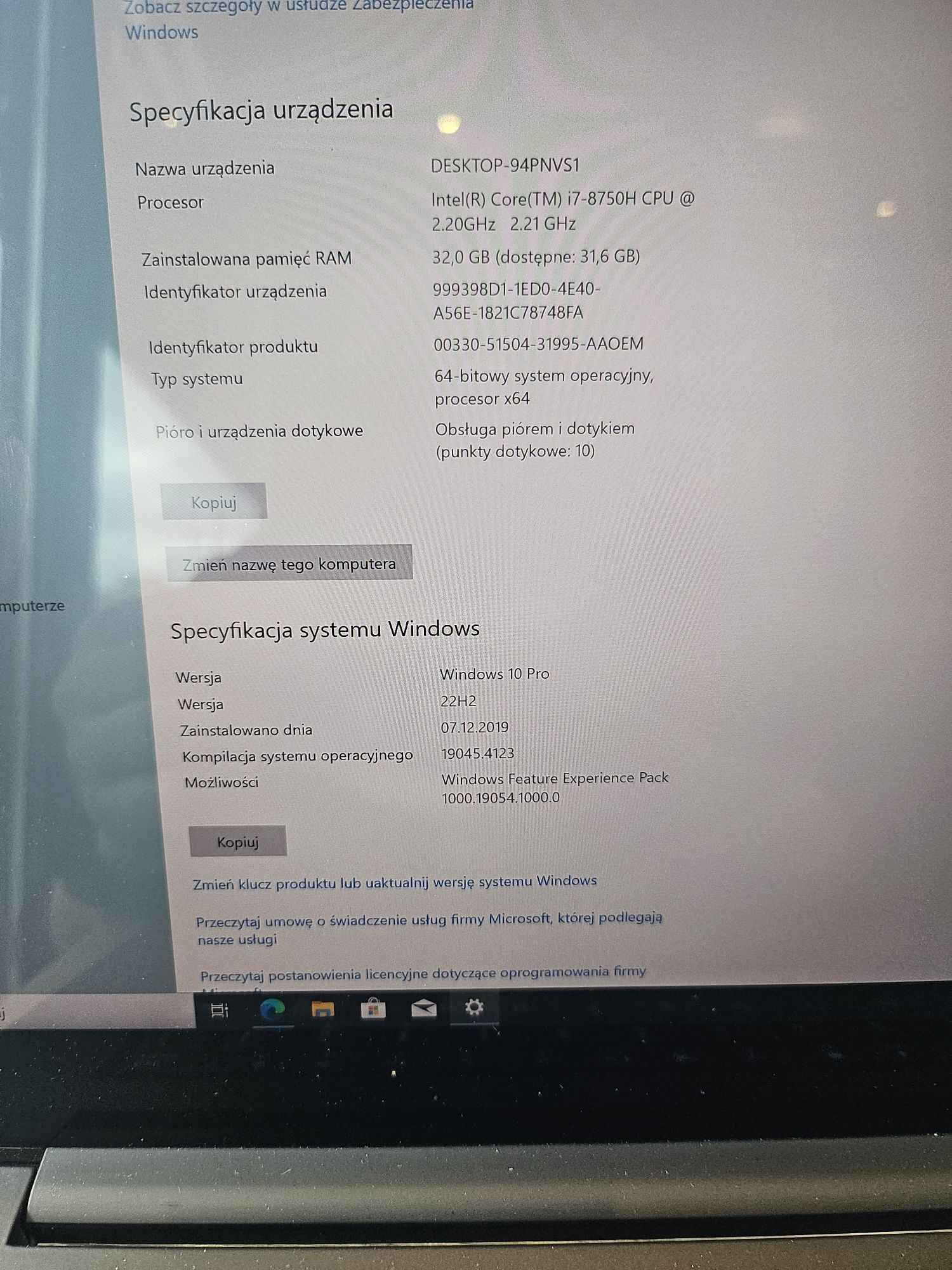 Lenovo ThinkPad extreme x1 4K 32gb ram 512gb i7 dotykowy ekran