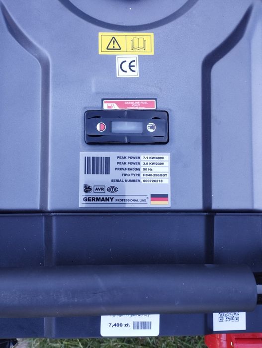 Agregat prądotwórczy sulgverd, na siłę