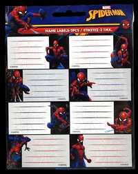 Zestaw naklejek etykiet na zeszyt Spider-Man 16 st