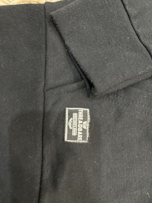 Сучасна молодіжна зіп худі чорна threadbare розмір m