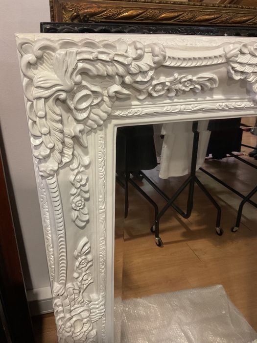 Espelhos Branco preto tamanho de 119x88 cm