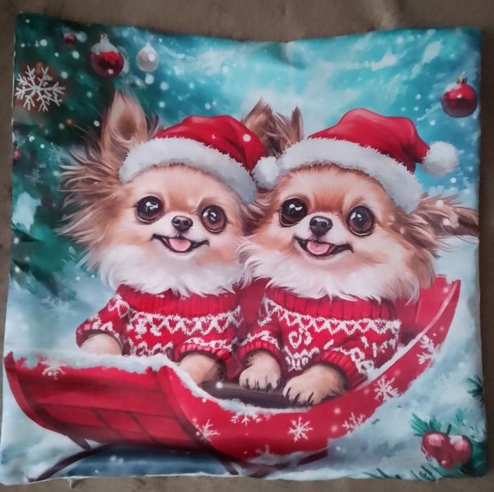 Nowe poszewki świąteczne 45 cm zestaw 4 sztuk