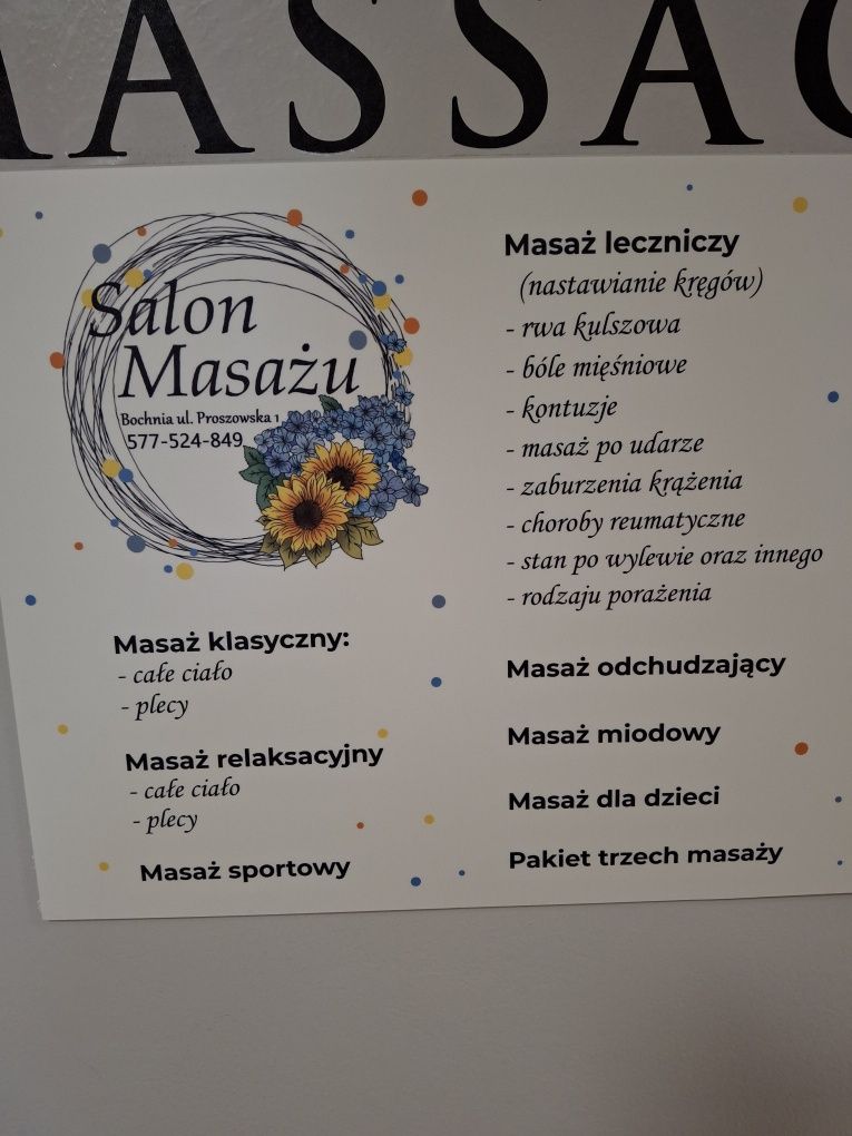 Masaż leczniczy, Sportowy,relaksacyjny