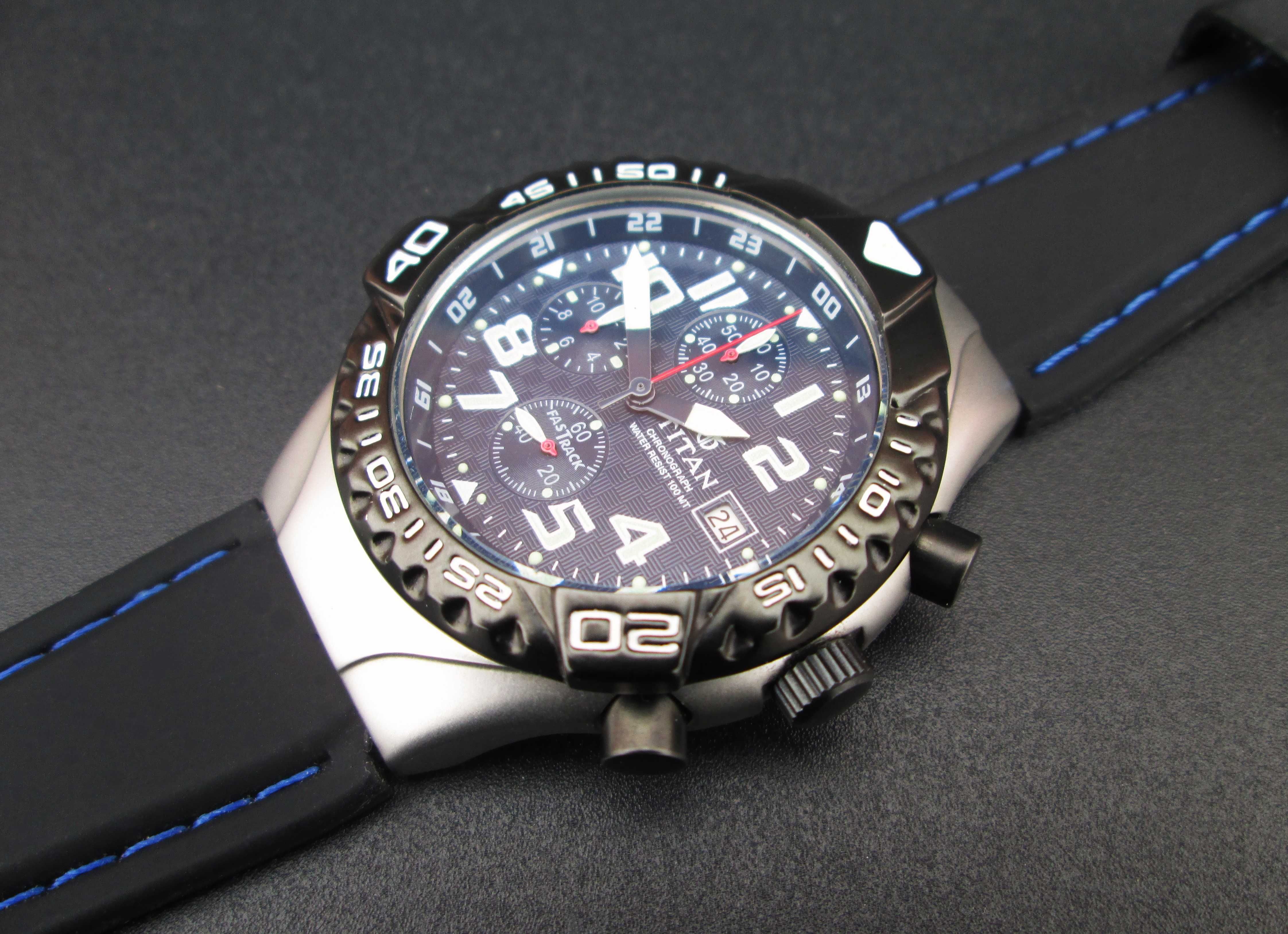 Cronógrafo TITAN FasTrack Tipo IAF Todo em AÇO INOX - NUNCA USADO
