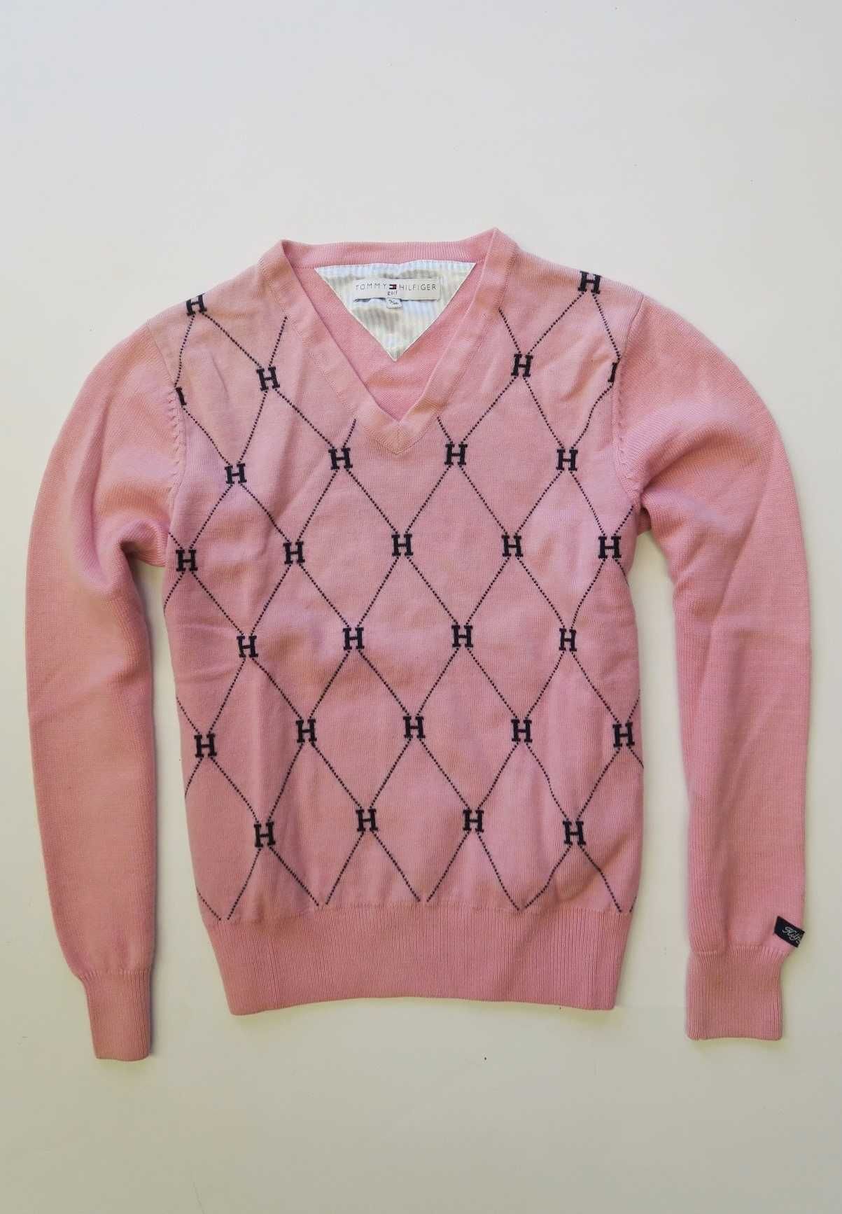 Tommy Hilfiger sweter z wełną w monogram damski S