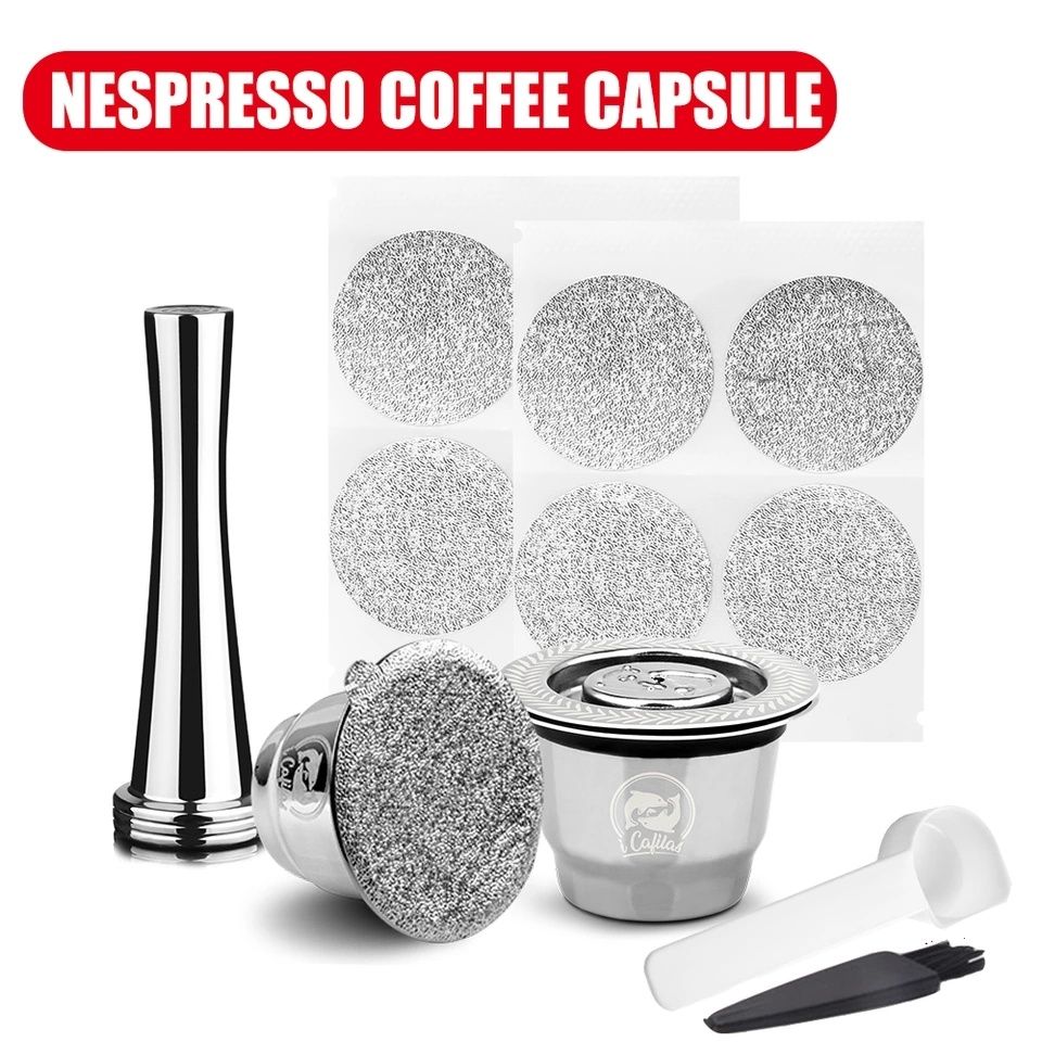 Многоразовая капсула Nespresso + стальной темпер неспресо кофе