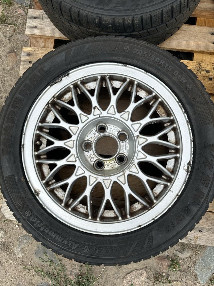 Felgi aluminiowe BBS 15” 5x100 – komplet 4 sztuki