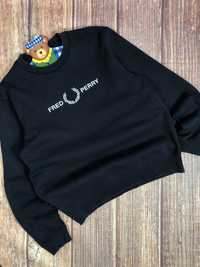 Fred Perry sweatshirt big logo embroidered casual street