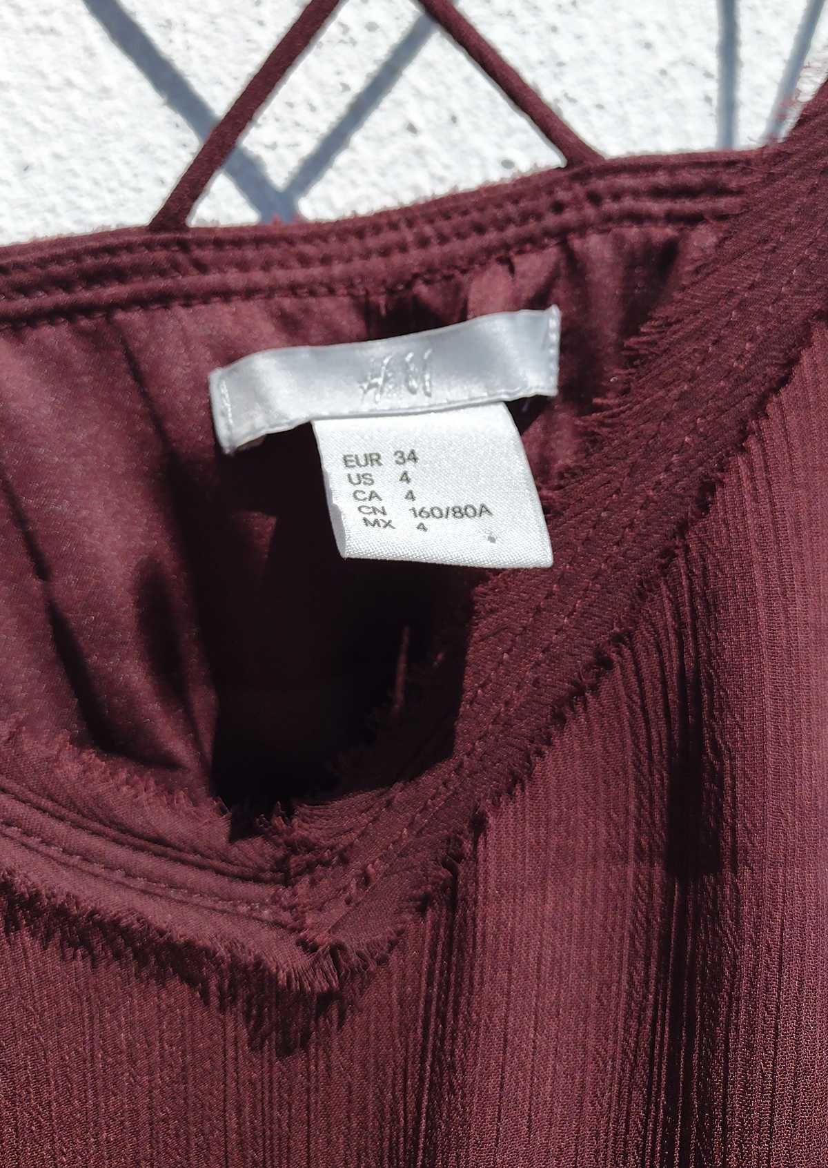 Длинное лёгкое платье в бельевом стиле с гипюром H&M XS