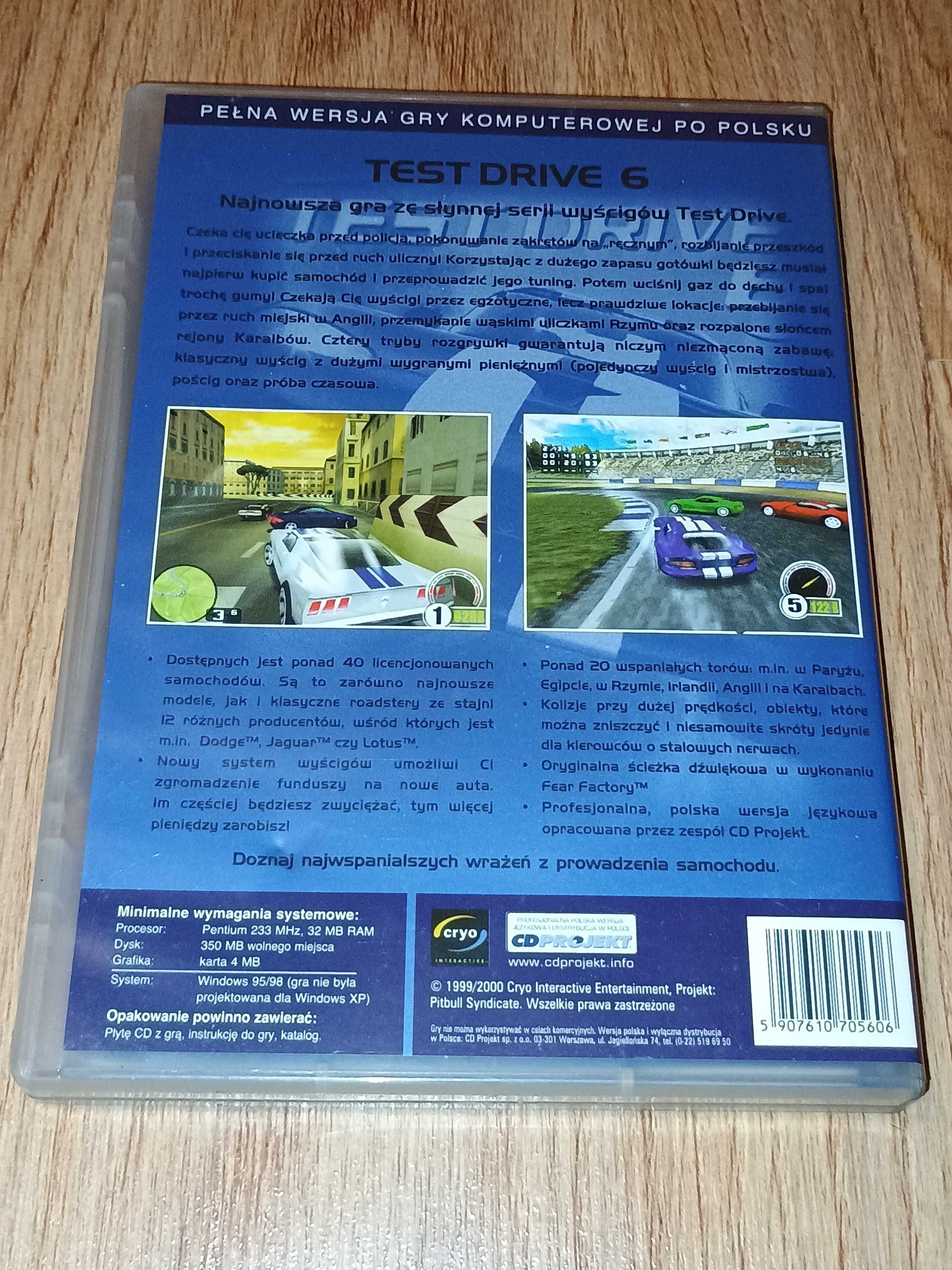 Test Drive 6 - gra PC CD box polska wersja