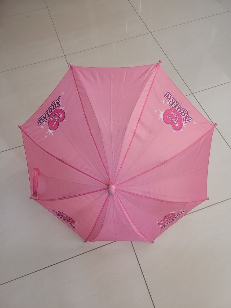 Agatka - Parasolka różowa dla dziewczynki automatyczna