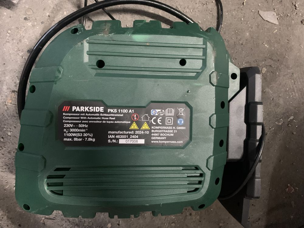 Kompresor PKS 1100 A1 z automatycznym bębnem 1100W
