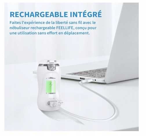 Feellife Przenośny inhalator Nebulizator dla dzieci i dorosłych cichy