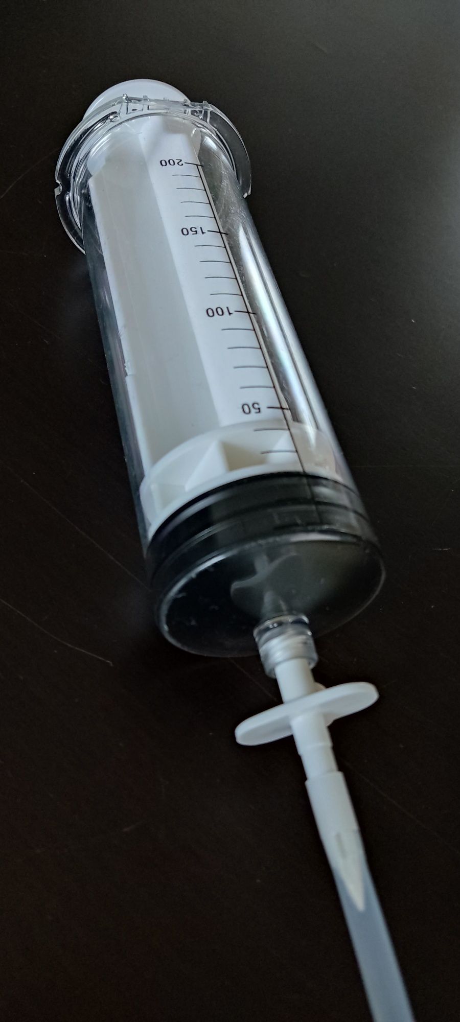 5 x 200 ml  10 x100 strzykawka strzykawki wężyk gratis