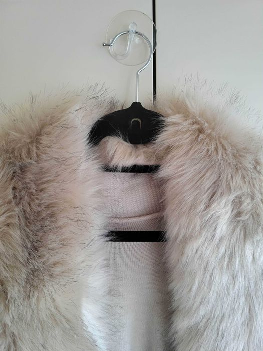 Capa Malha Bege com Pêlo