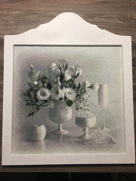 Картина вышивка крестиком цветы
