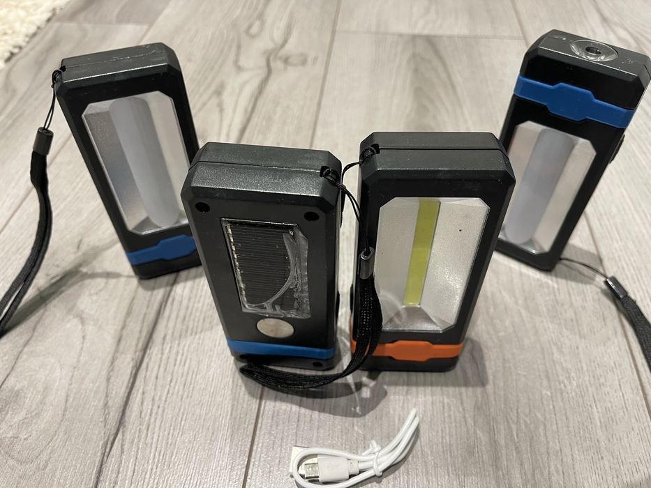 Фонарь кемпинг  power bank, солнечная батарея, ЗУ micro usb