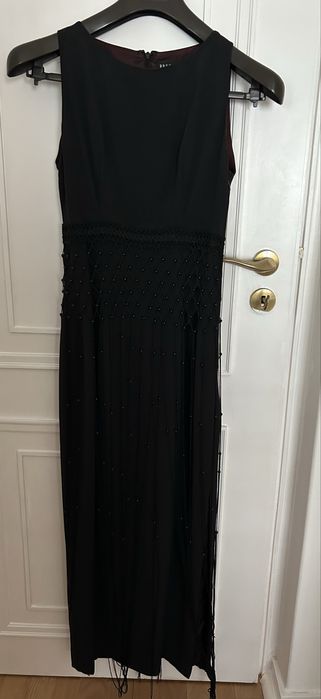 Vestido preto cerimónia vintage anos 90